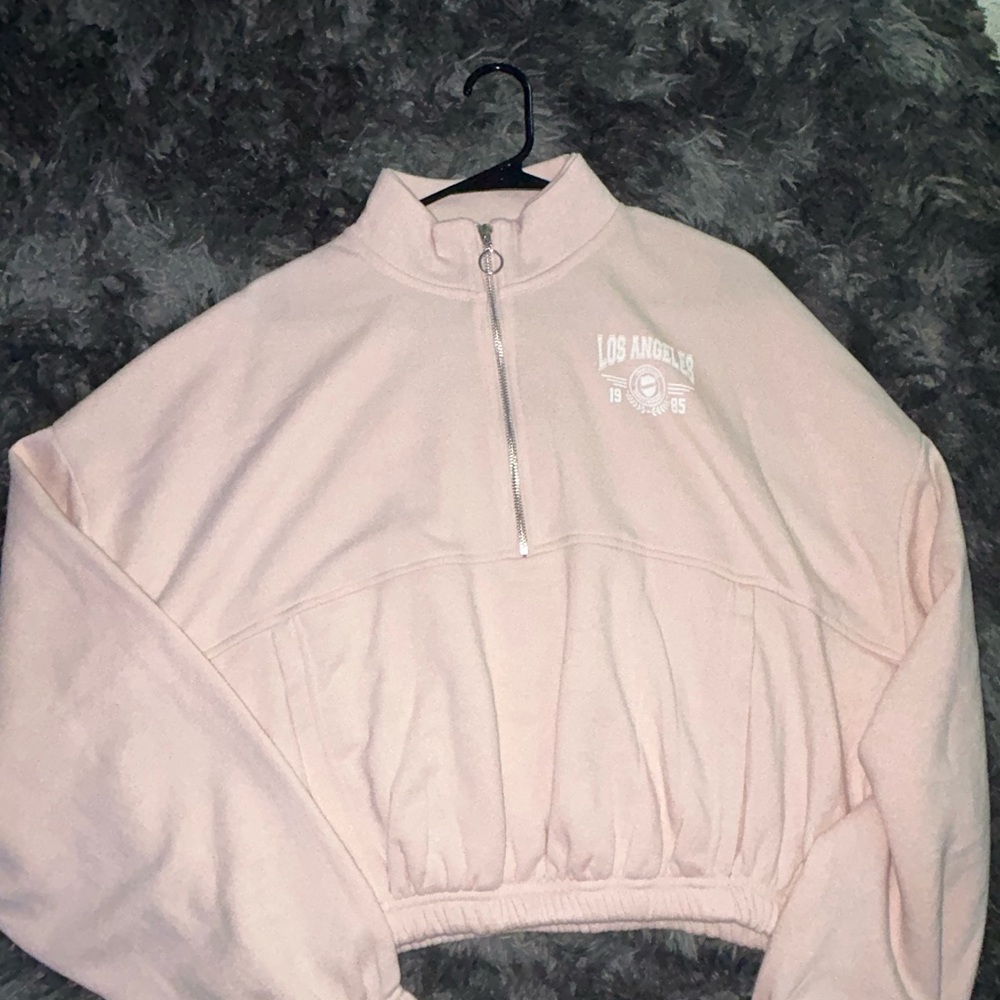 Pink Quarter-Zip Women's Jacket